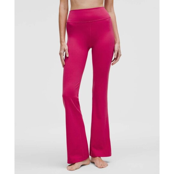 Lululemon Groove Nulu High-Rise Flared Pants Raspberry Coulis Regular Fit - Picture 1 of 2